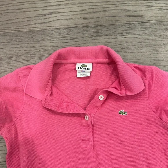 Lacoste Vibrant Pink Polo Dress - Picture 3 of 4